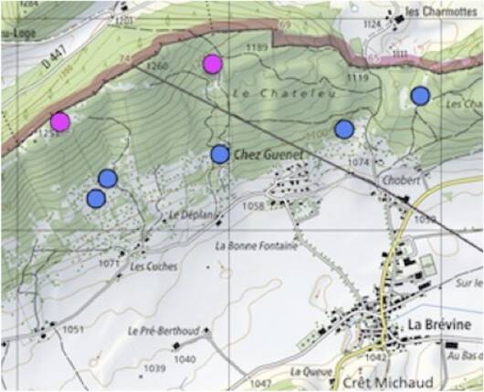 Carte des marnières
